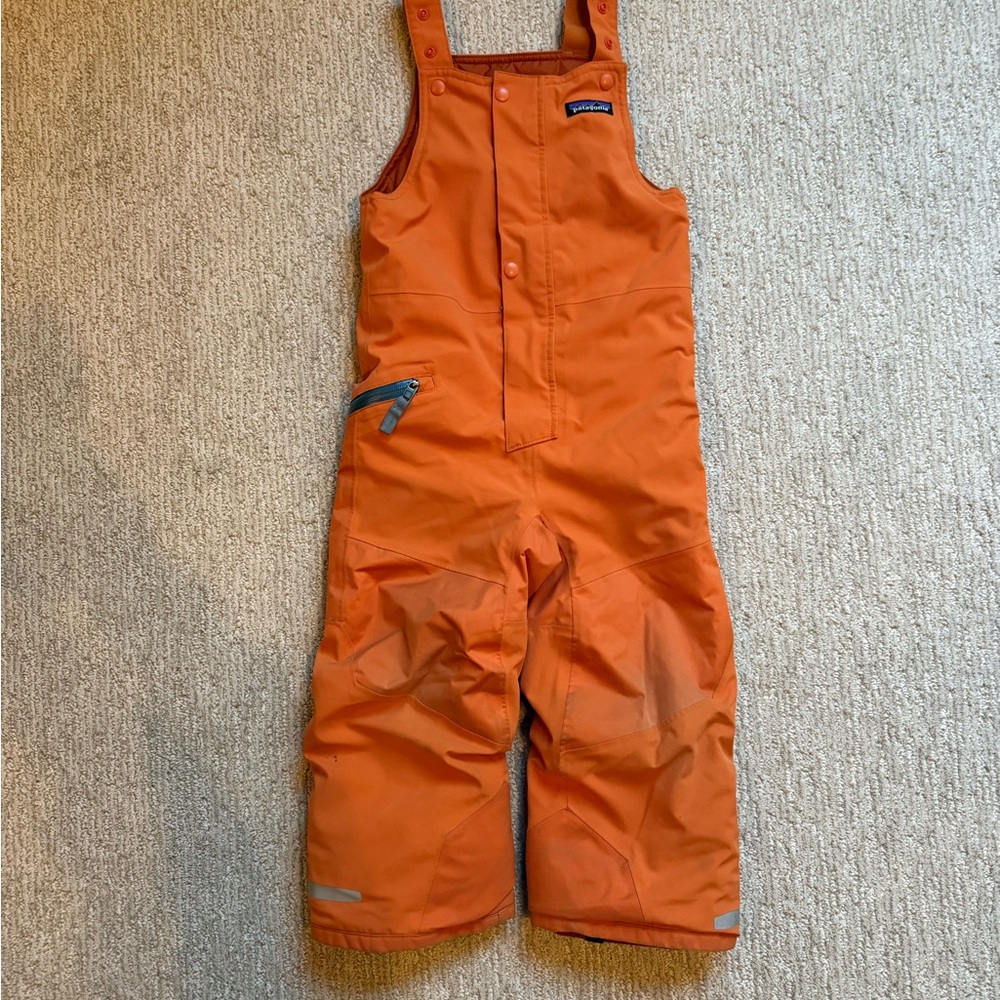 Patagonia Toddler Orange Snow Pants - size 4T
